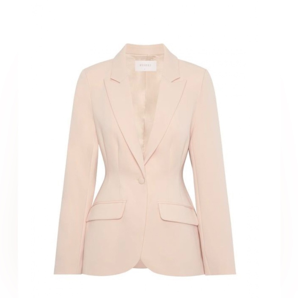 MESHKI. Helda Fitted Cinched Waist Blazer. Cream. Small. Price is negotiable.